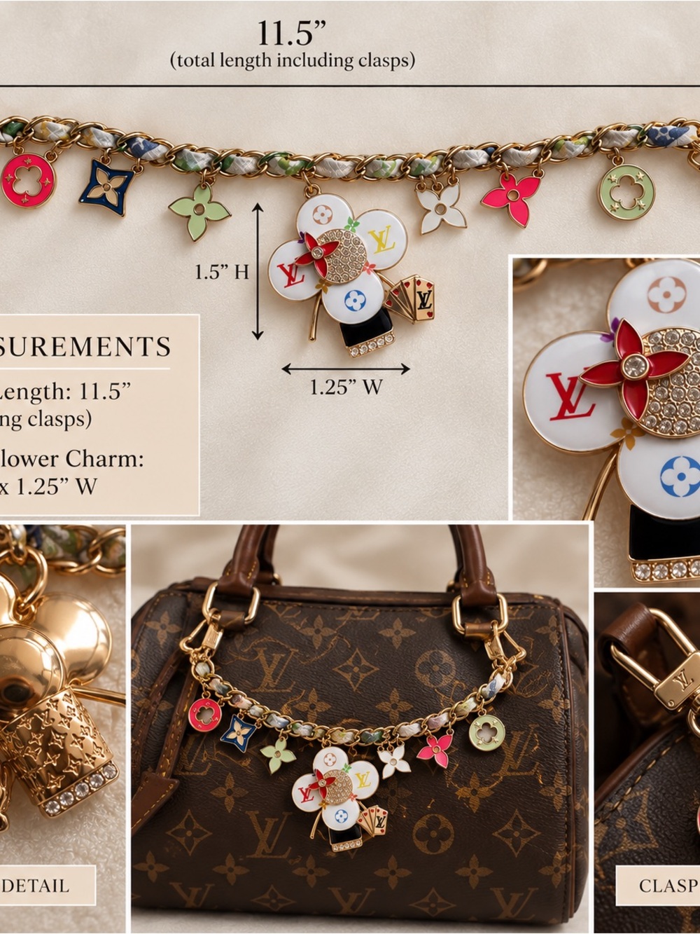 FASHION BAG CHARM (BAG NOT INCLUDED)